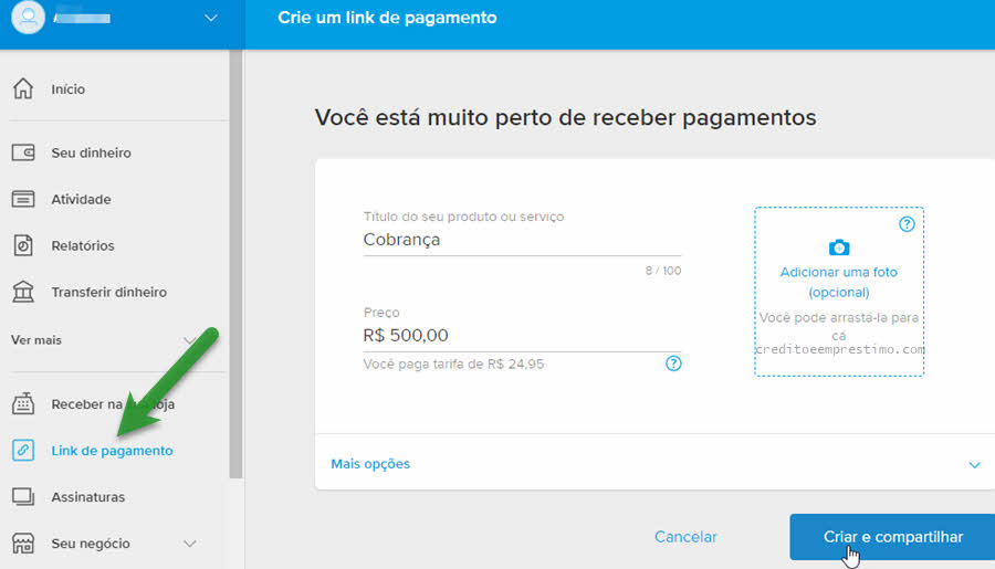 Como Pagar Parcelado pelo Mercado Pago - Estimativa